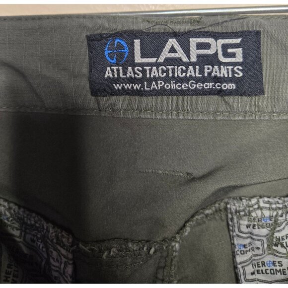 LAPG Men's OD Green Atlas Rip-Stop Tactical Pants Size 38x32 Police Hunting - Picture 4 of 6